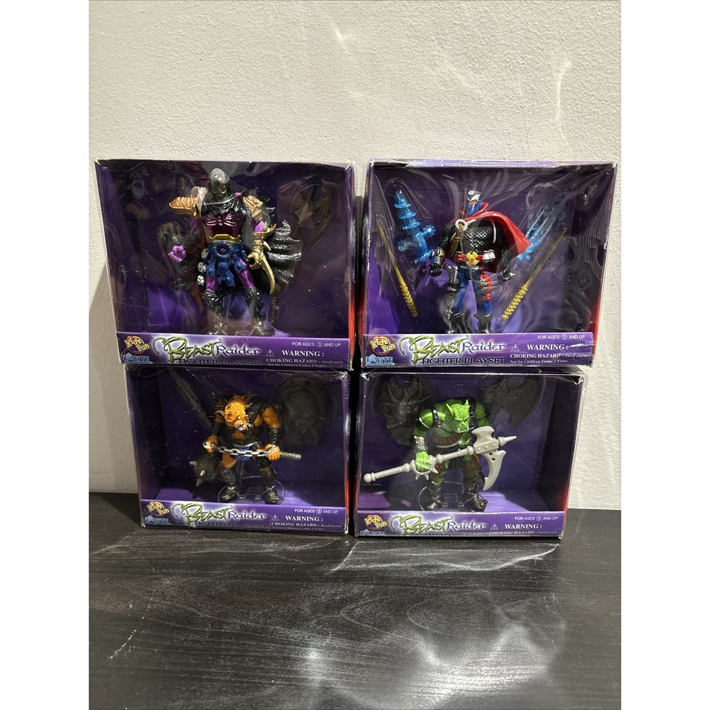 Vintage Beast Raider Action 4 Figure Complete Lot Kidz Fun Excite New Chap Mei